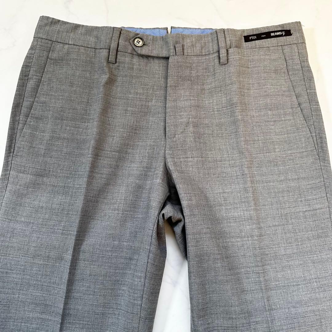 PT01 ビームスエフ別注 スーパースリムフィット ストレッチ グレー 46