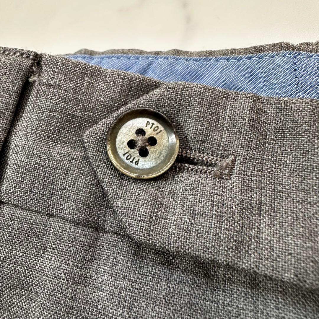 PT01 ビームスエフ別注 スーパースリムフィット ストレッチ グレー 46