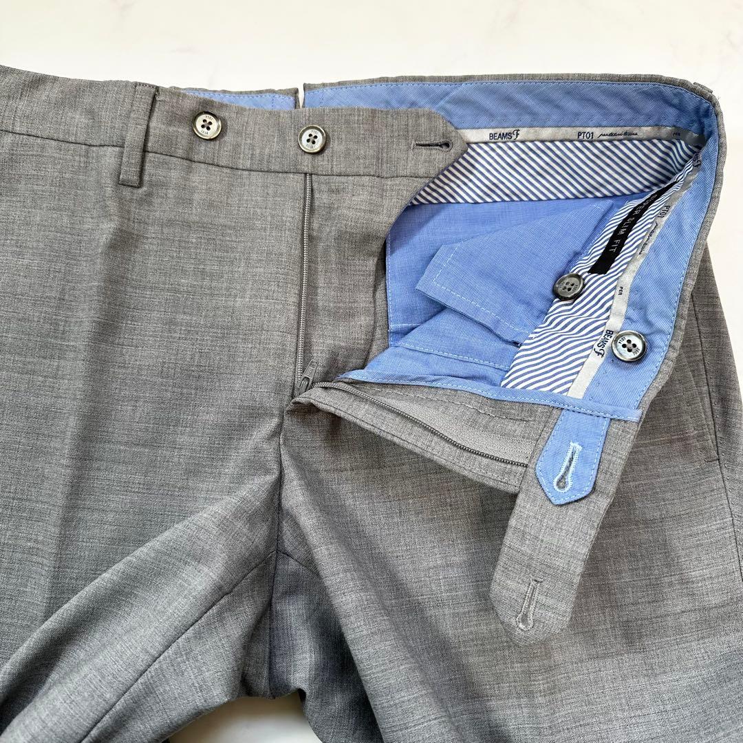 PT01 ビームスエフ別注 スーパースリムフィット ストレッチ グレー 46