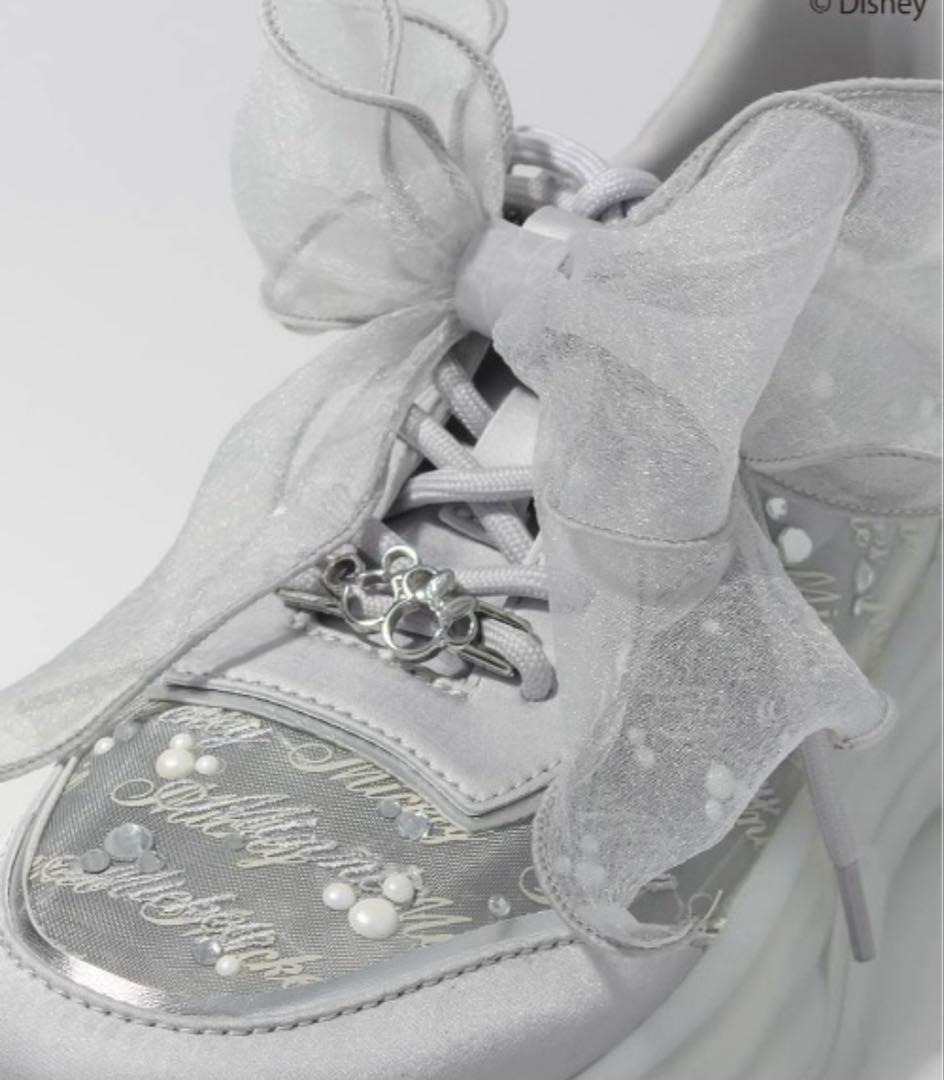 新品未使用　RANDA 【Mickey＆Minnie】シアーデザインスニーカー
