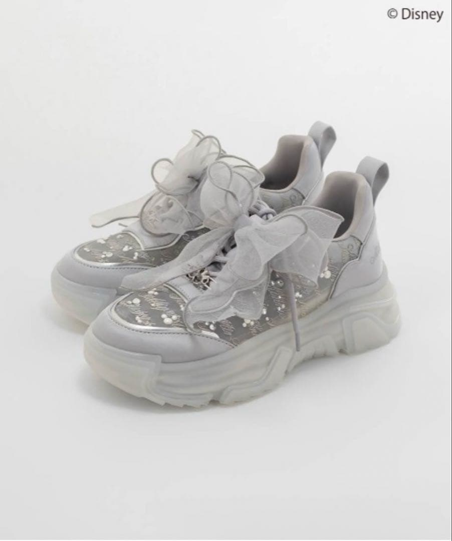 新品未使用　RANDA 【Mickey＆Minnie】シアーデザインスニーカー