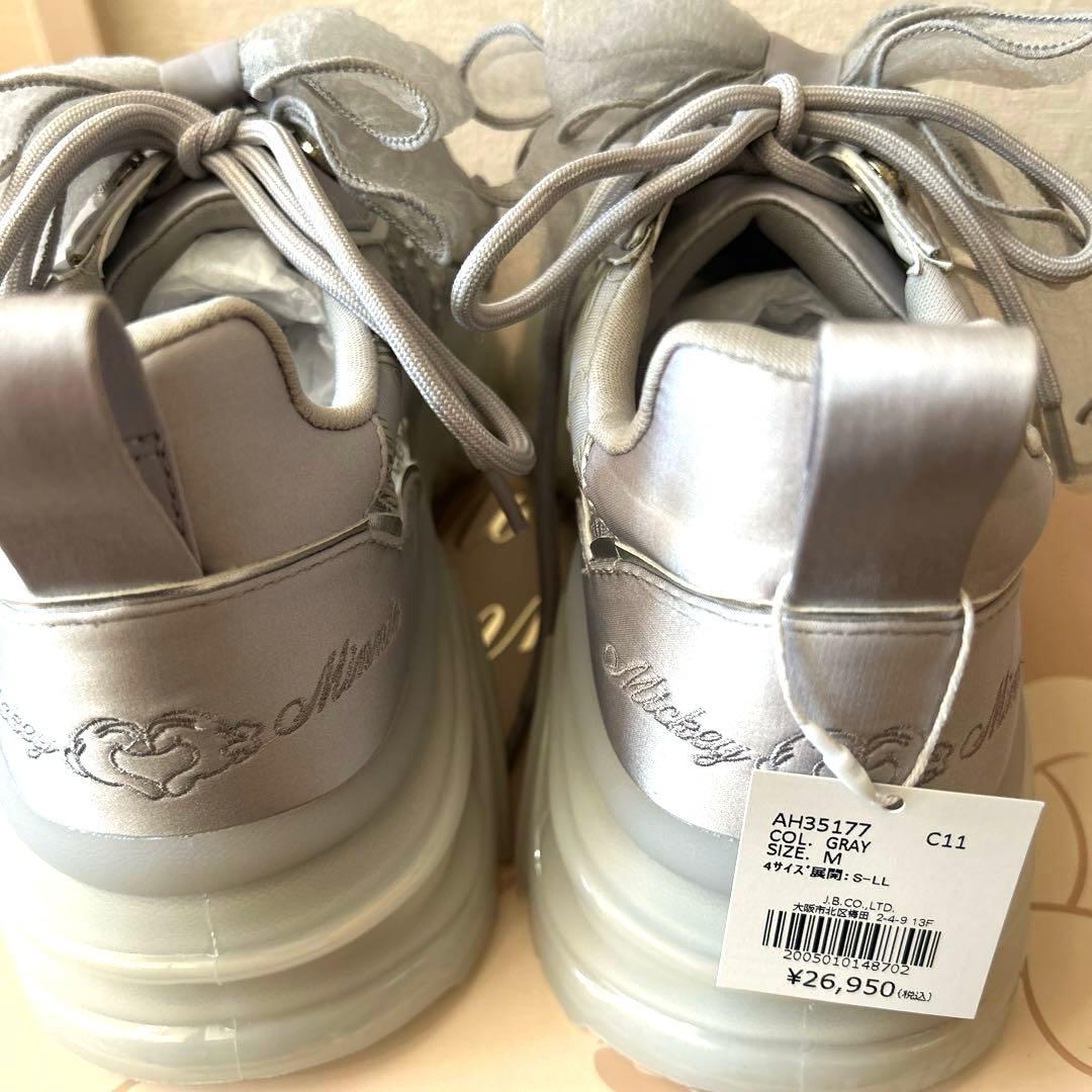 新品未使用　RANDA 【Mickey＆Minnie】シアーデザインスニーカー