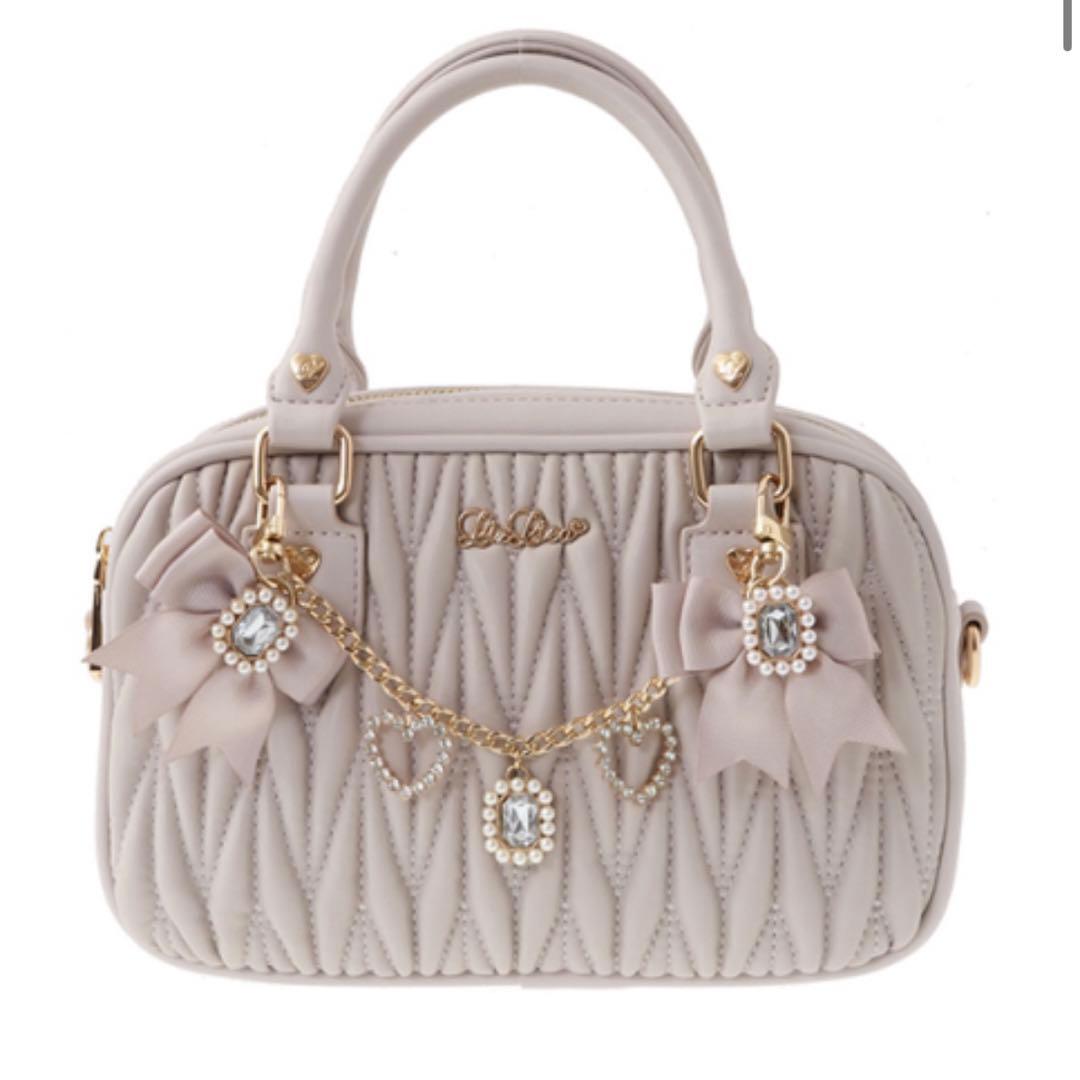 キルティングリボンチャームポシェット LIZLISA ピンク