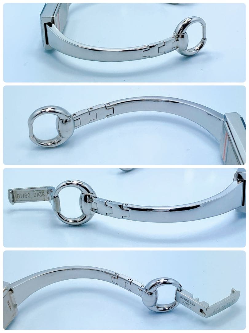 545 GUCCI グッチ　Gフレーム　ダイヤ　127.5 ミラー　腕時計