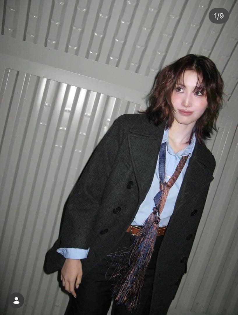 1月31日まで！ESTNATIONエストネーションダブルポケットピーコートウール