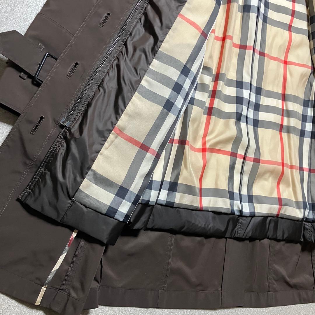 希少✨バーバリーロンドン 46 ファー付きトレンチコート メガチェック 5way