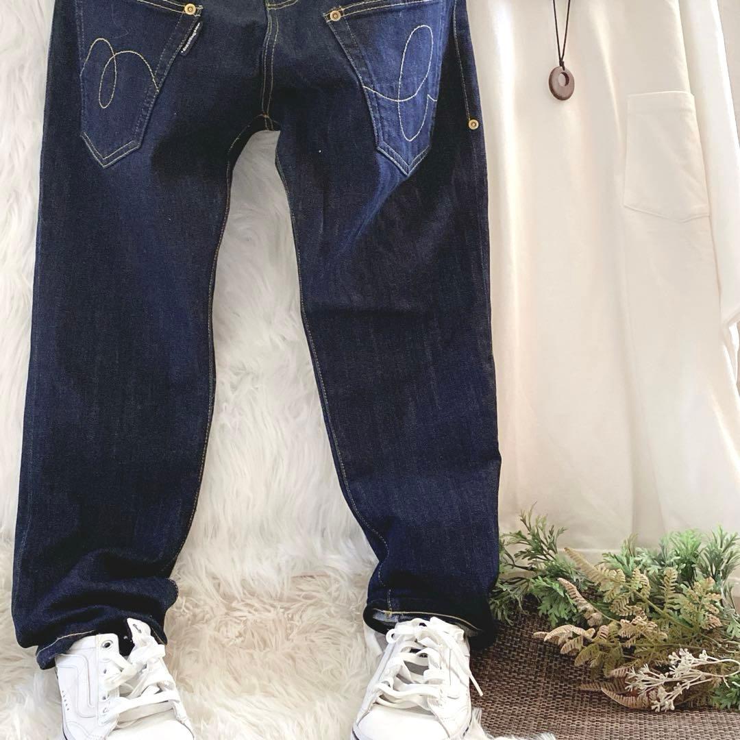 メルシーボークーmercibeaucoup うしろまえデニムパンツ 大きいサイズ