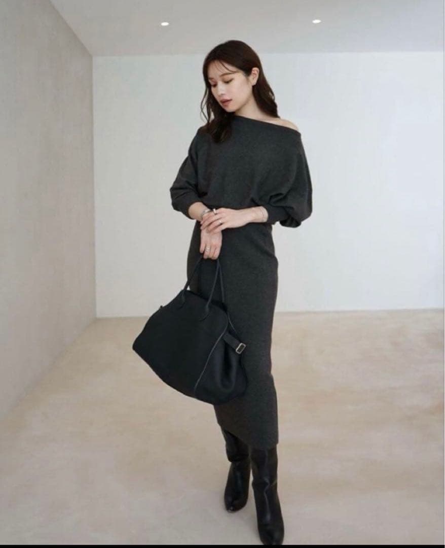 ワンピース laubeblanc Dolman sleeve Knit dress