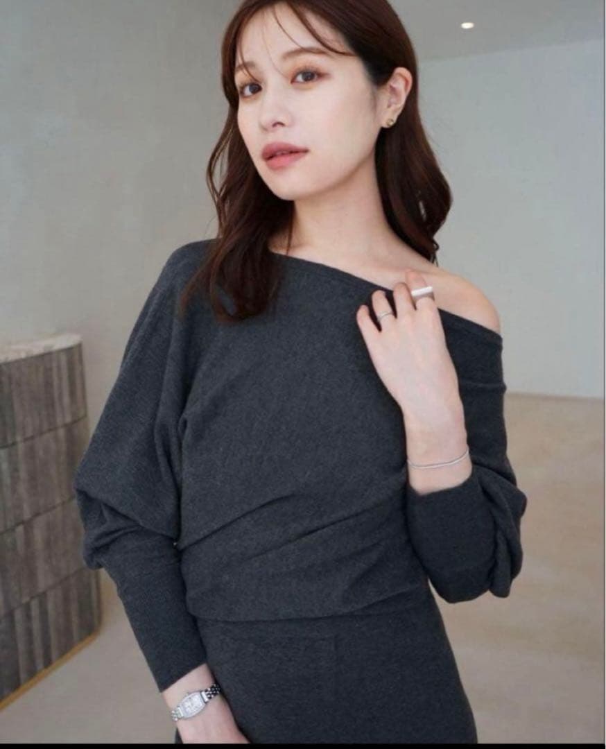 ワンピース laubeblanc Dolman sleeve Knit dress