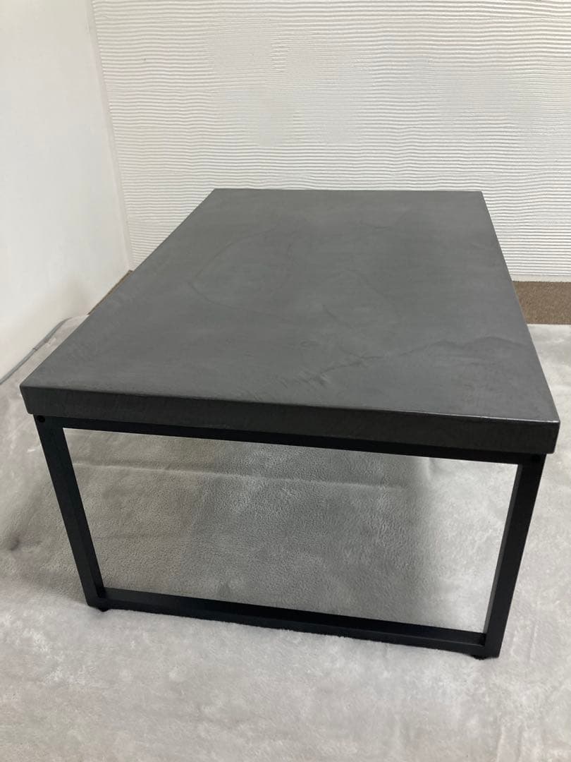 モールテックス　脚付ローテーブル　クラフト品１点物