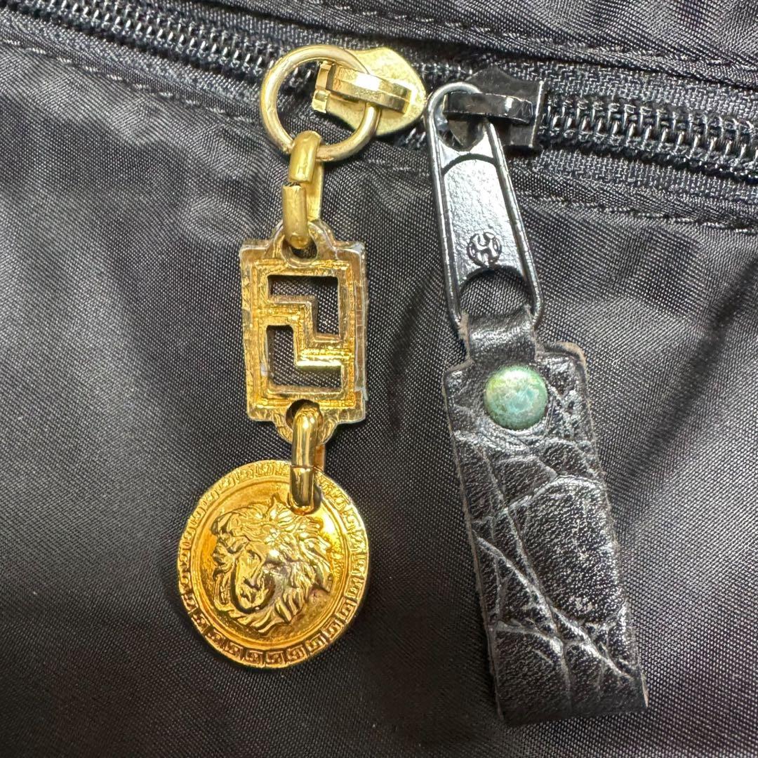 GIANNI VERSACE ヴェルサーチ ボストンバッグ メデューサ グレカ柄