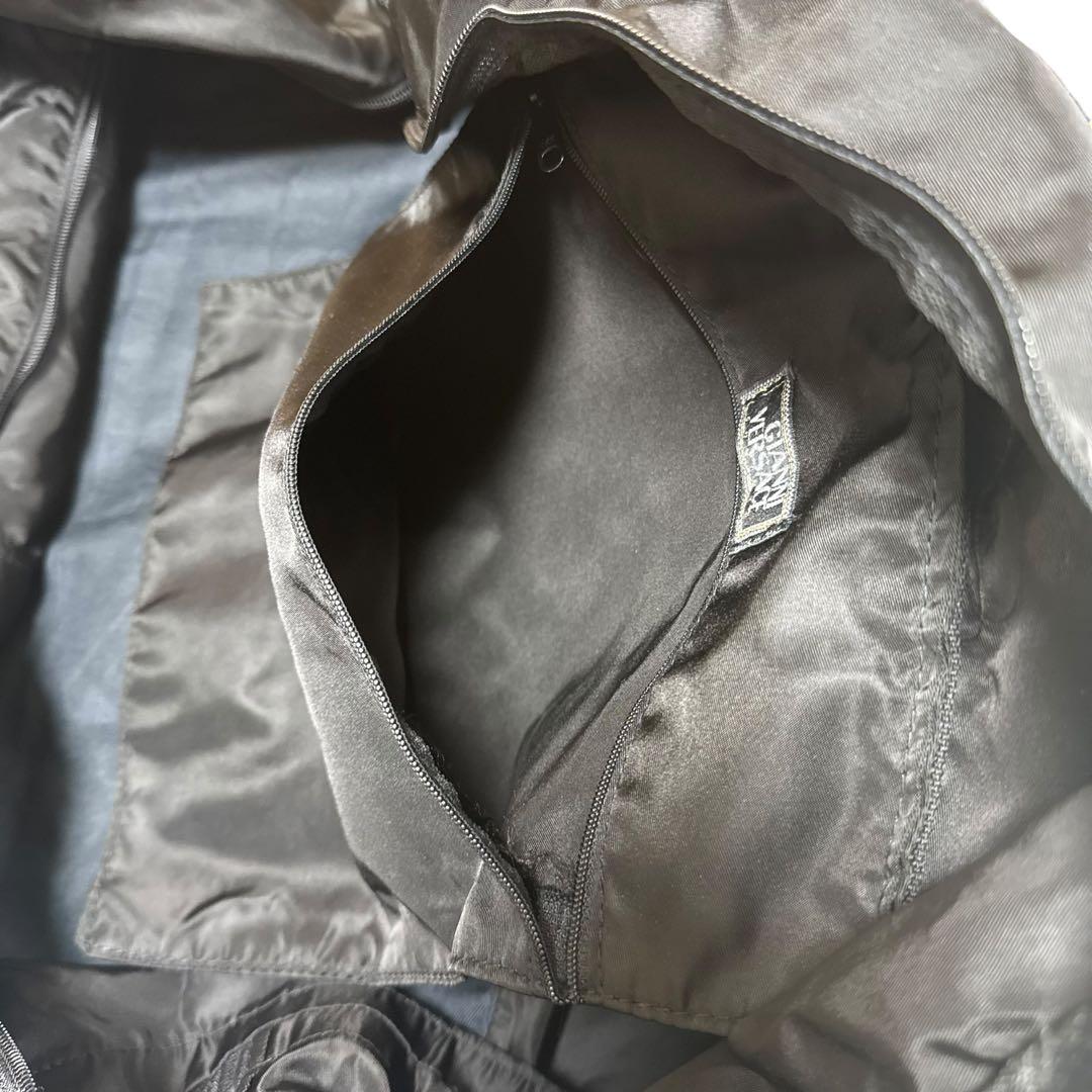 GIANNI VERSACE ヴェルサーチ ボストンバッグ メデューサ グレカ柄