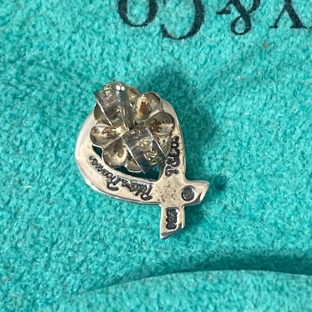 美品　Tiffany ティファニー　ピアス　シルバー　ラヴィングハート