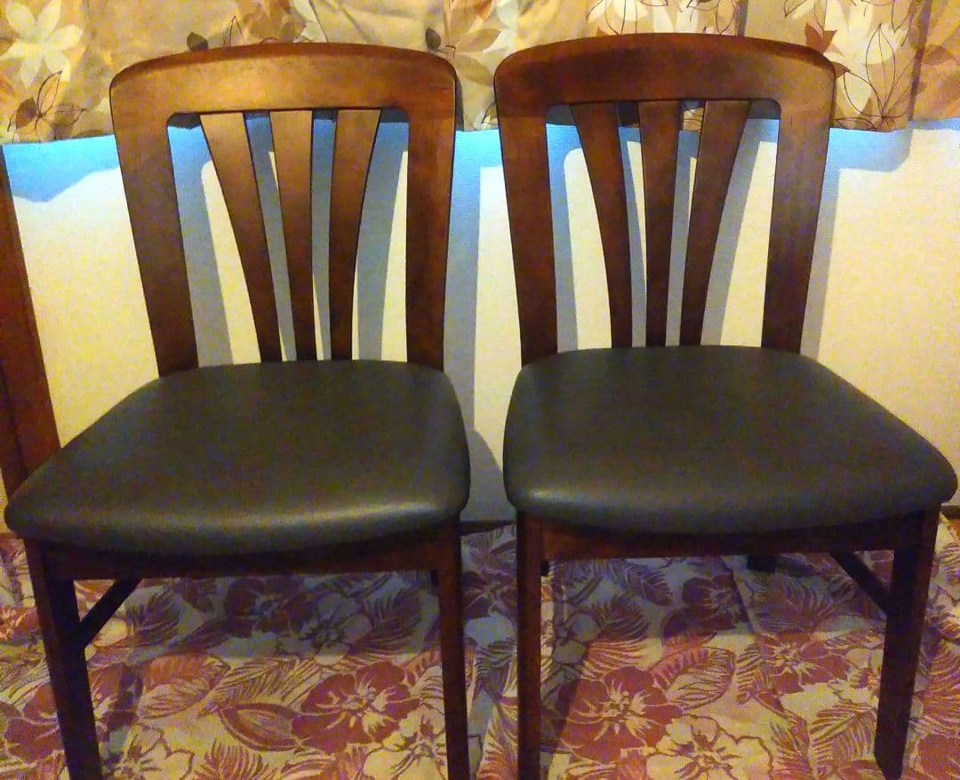 美品◎【karimoku】カリモク ダイニングチェア 2脚セット 木製モダン