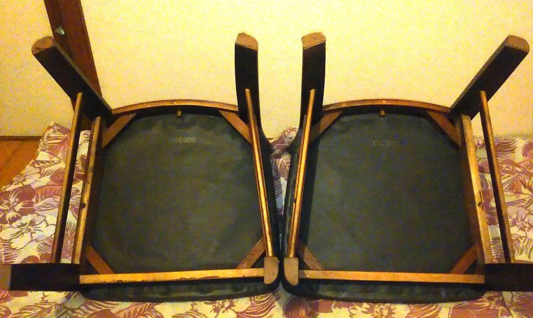 美品◎【karimoku】カリモク ダイニングチェア 2脚セット 木製モダン