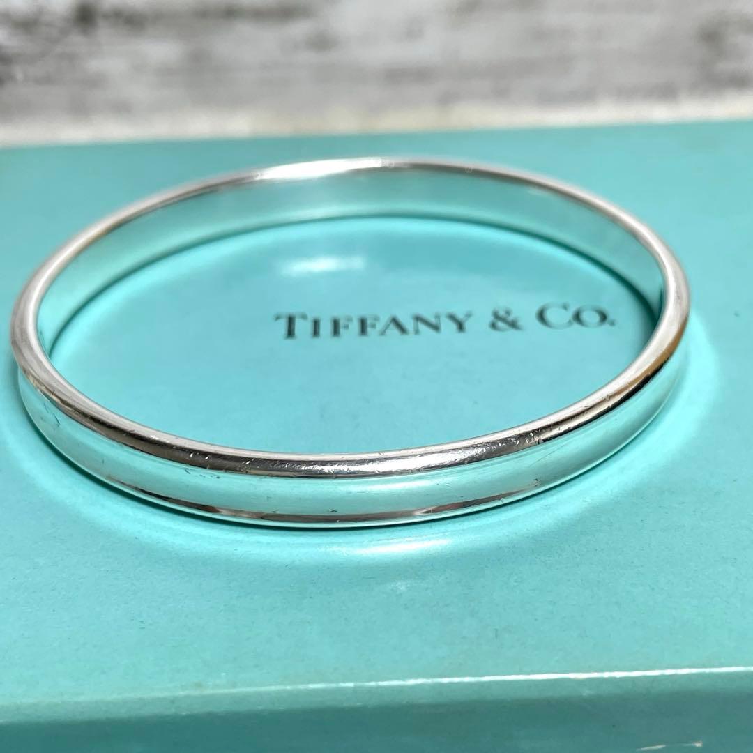 TIFFANY&Co.ティファニー　ナローバングル　箱、巾着袋セット　925
