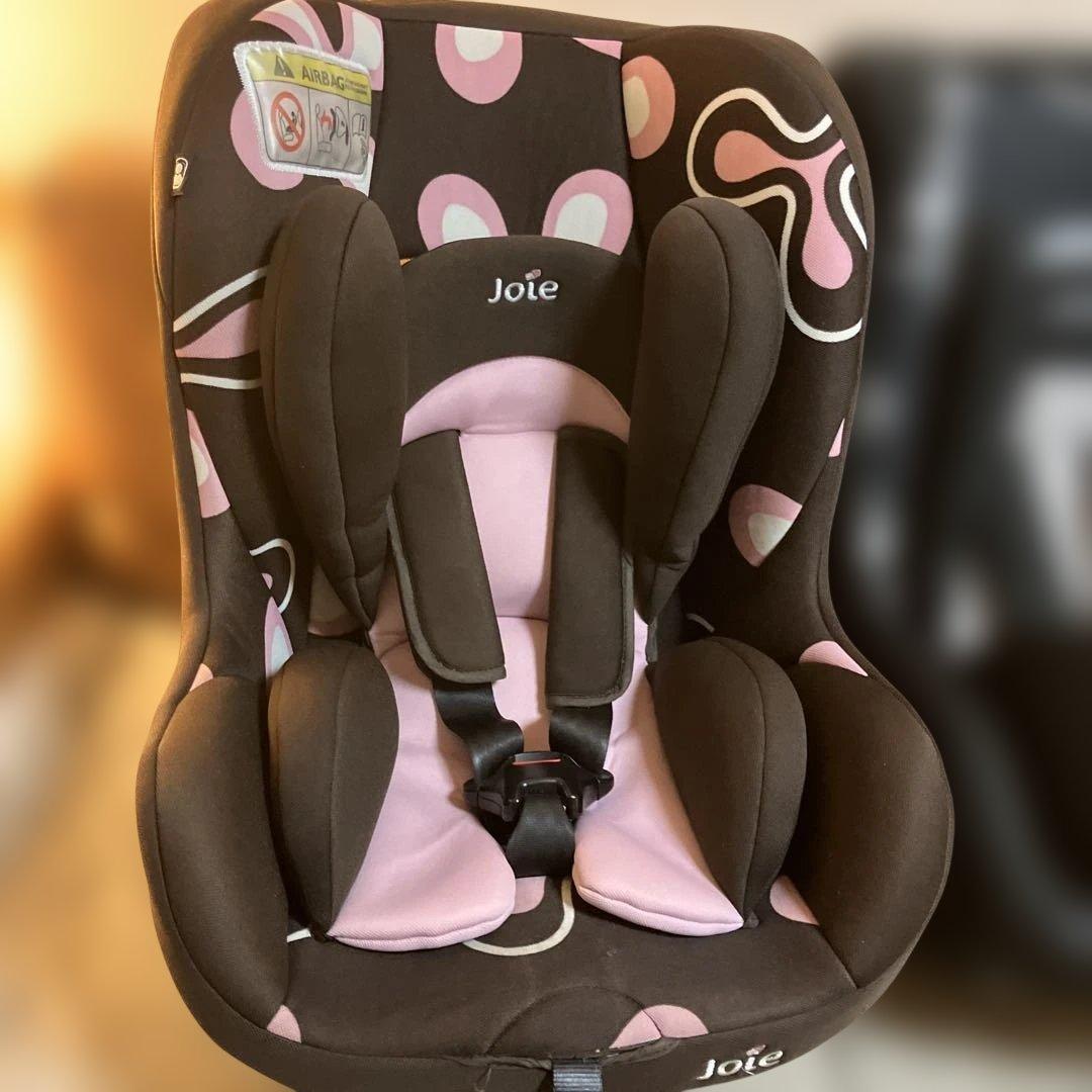 Joie チャイルドシート花柄 双子　新生児　4歳双子　ブラック　ピンク