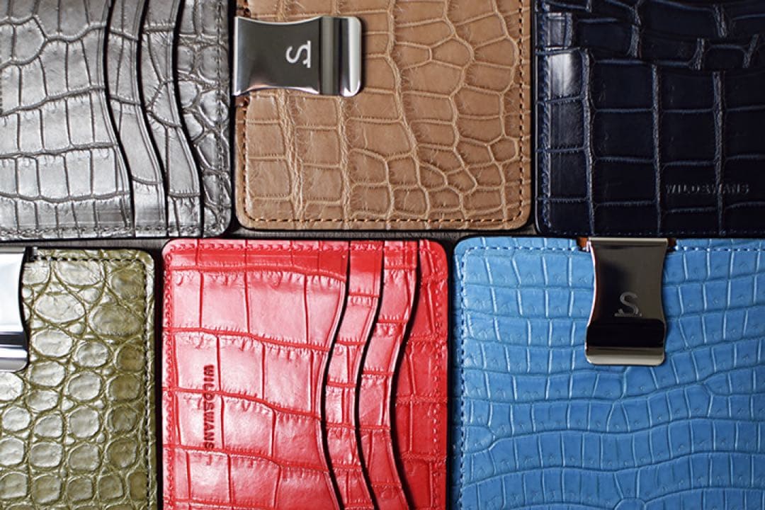 ワイルドスワンズ ミニマル ポロサス クロコ マネークリップ フラグメントケース