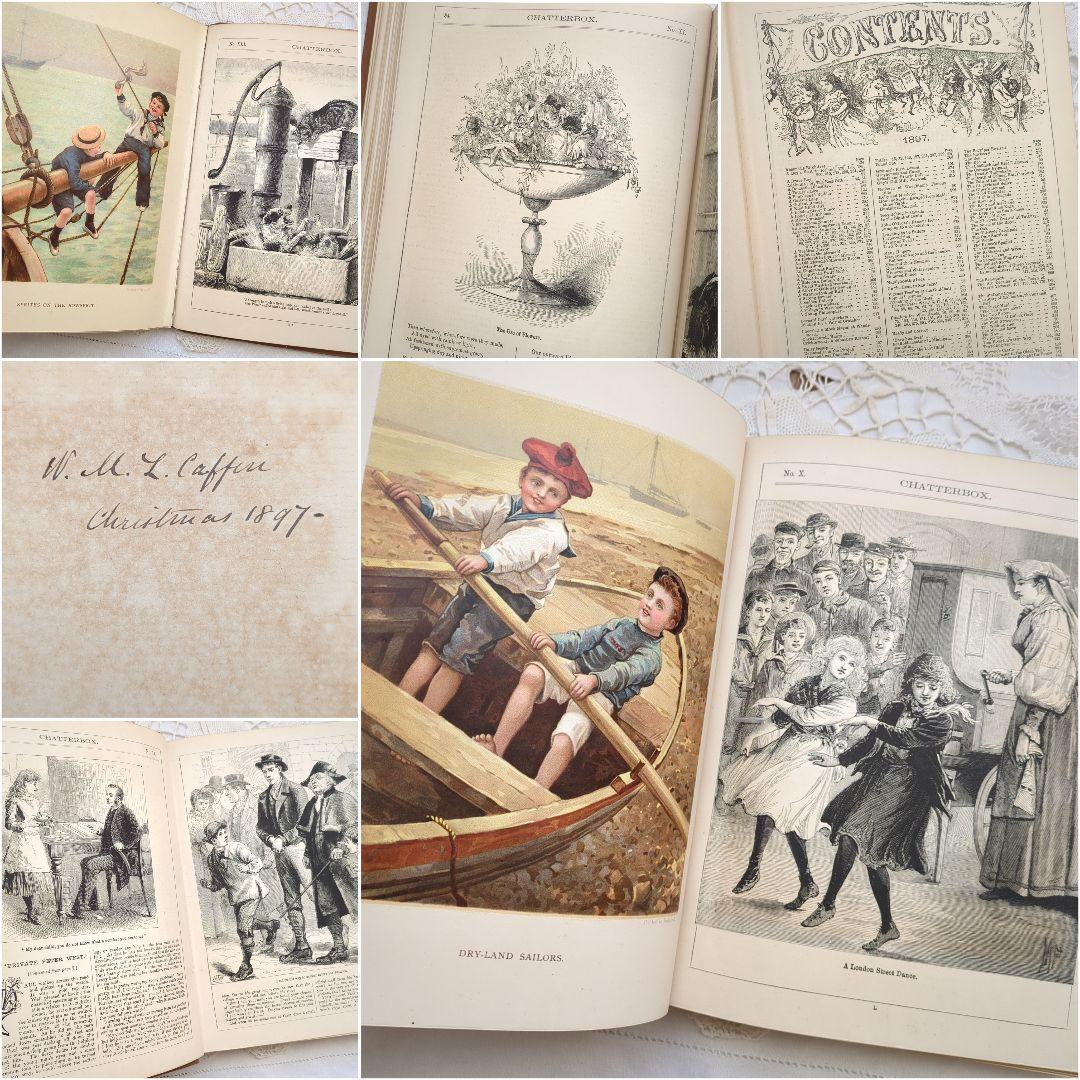 稀少1897アンティーク絵本 洋書 児童書 ヴィクトリアン ヴンテージ