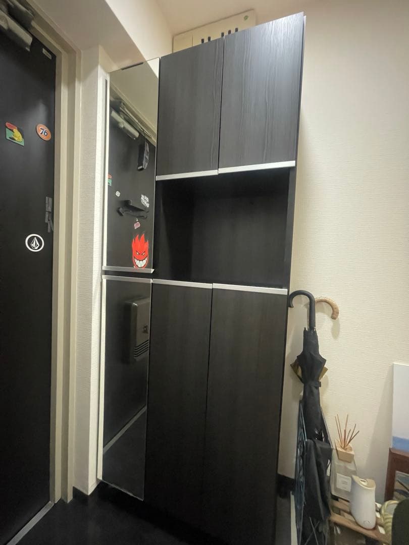 くまちゃんさん専用【美品】シューズボックス　ダークブラウン　靴箱