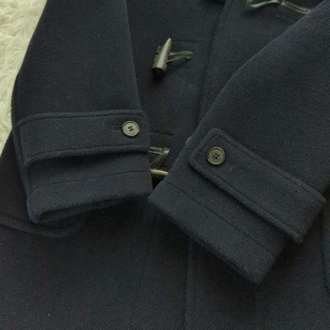 マッキントッシュ ダッフルコート ヘリンボーン ウール 英国製 ネイビー 38