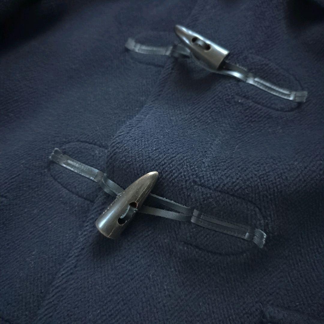 マッキントッシュ ダッフルコート ヘリンボーン ウール 英国製 ネイビー 38