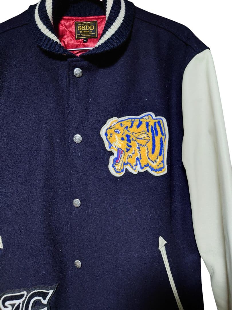 美品！ファクト SSDD 中綿入り スタジャン 袖 牛革 XXL 送料無料！