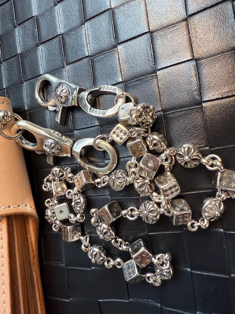 【Dice × Flower ウォレットチェーン】 重厚で存在感QBSZSZ09