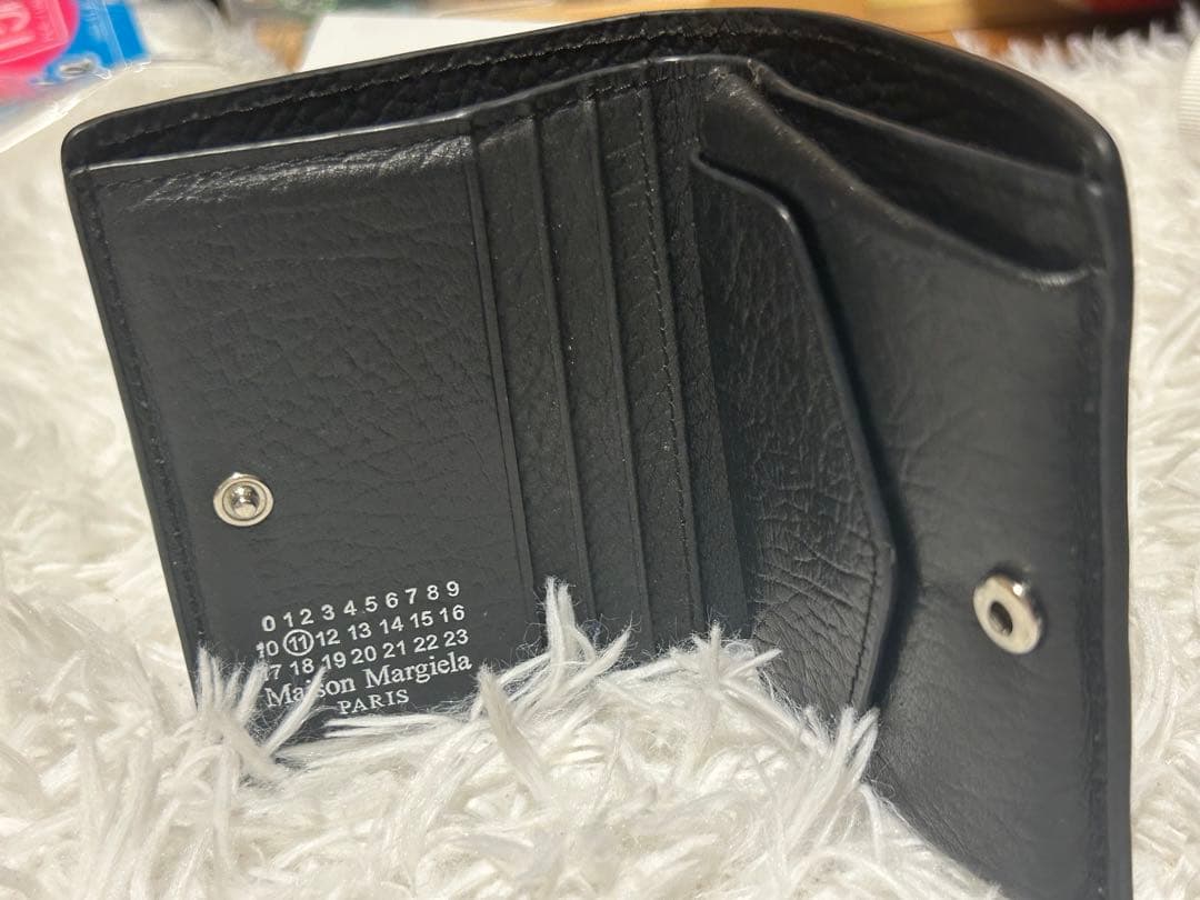 Maison Margiela ブラックレザー二つ折り財布 ‼️本日限定価格‼️