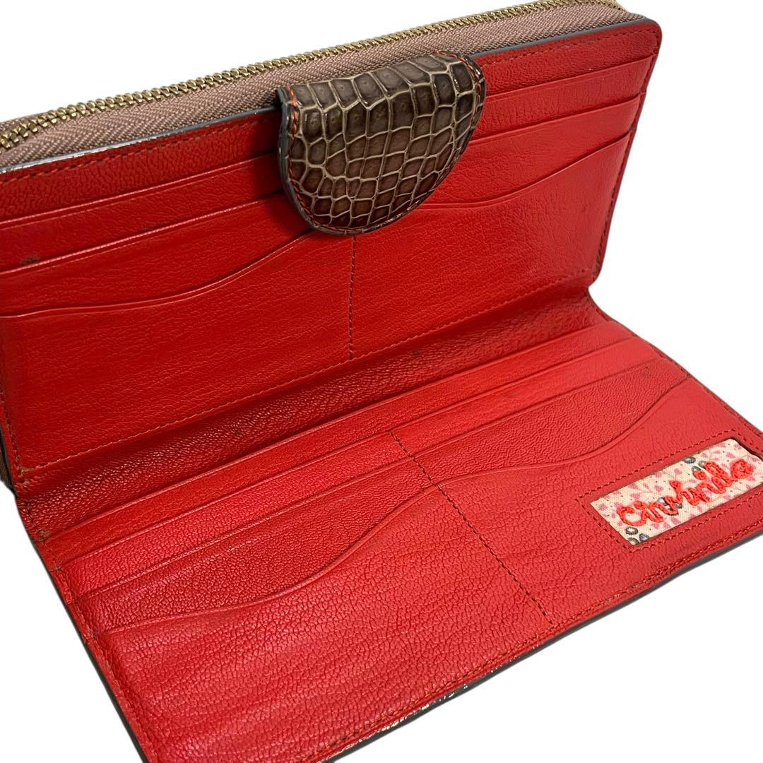 COVINILE チビナイル　クロコダイル　大容量　長財布　高級