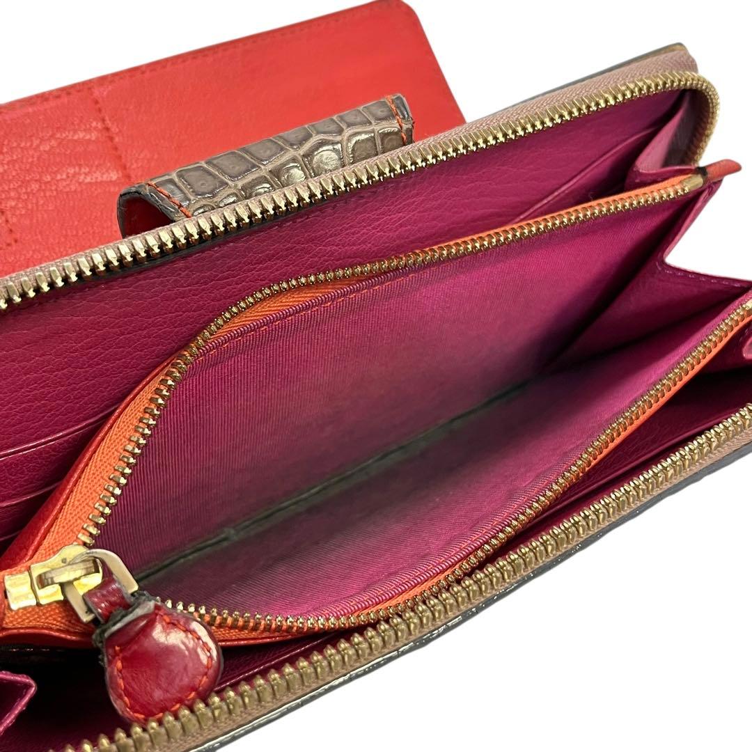 COVINILE チビナイル　クロコダイル　大容量　長財布　高級