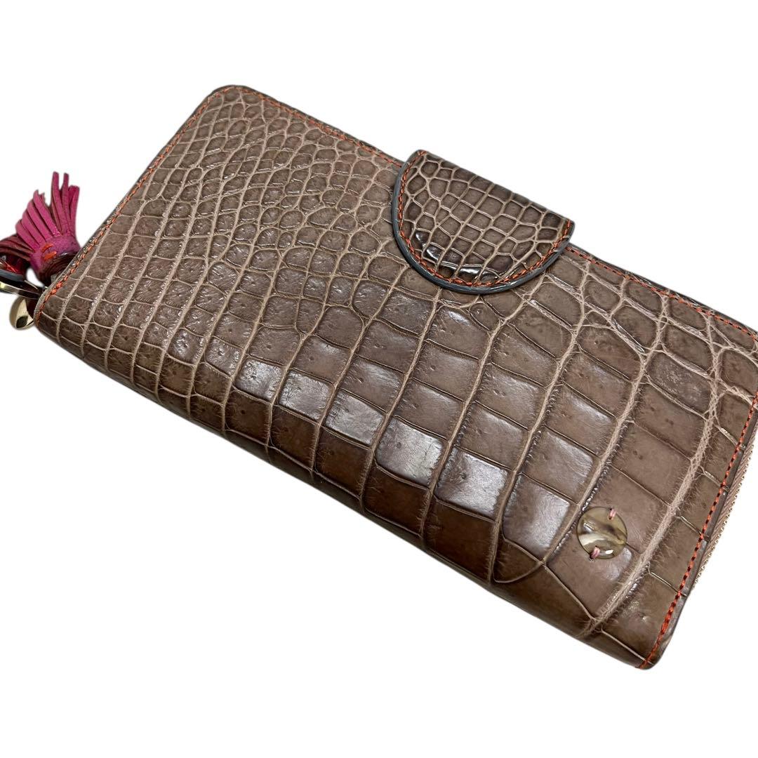 COVINILE チビナイル　クロコダイル　大容量　長財布　高級