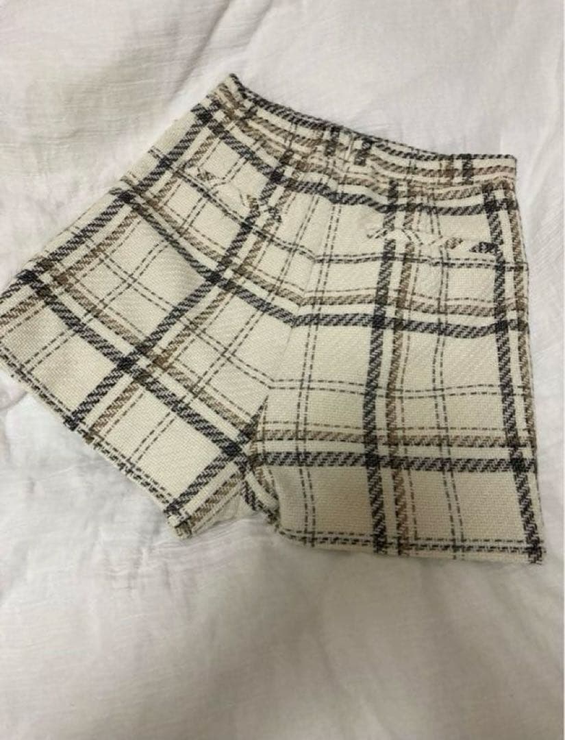 herlipto Tweed Check Mini Skortミニスカートパンツ