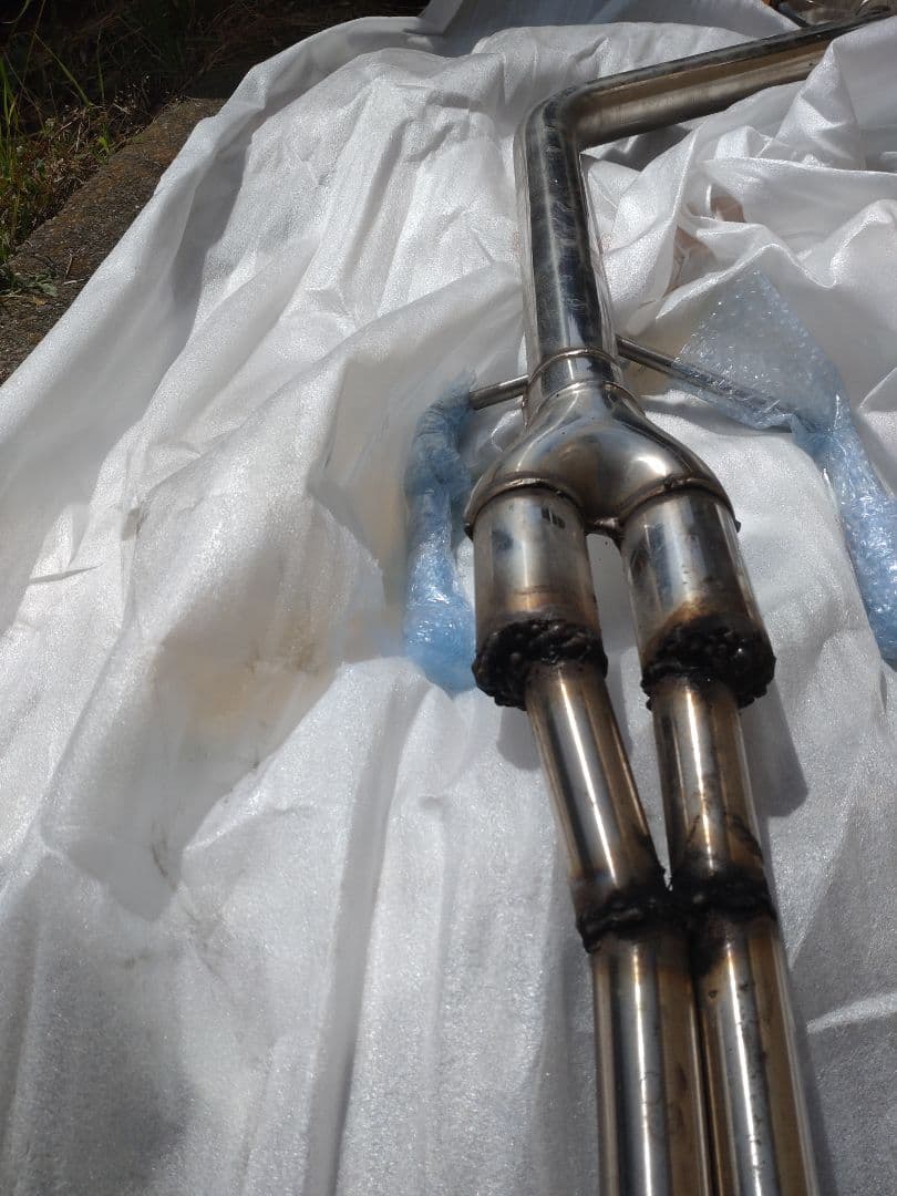 18クラウン　ストレート竹槍マフラー　スリーキャッツ改ワンオフ