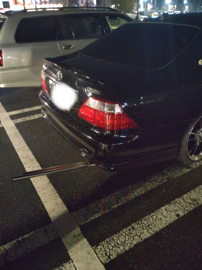 18クラウン　ストレート竹槍マフラー　スリーキャッツ改ワンオフ