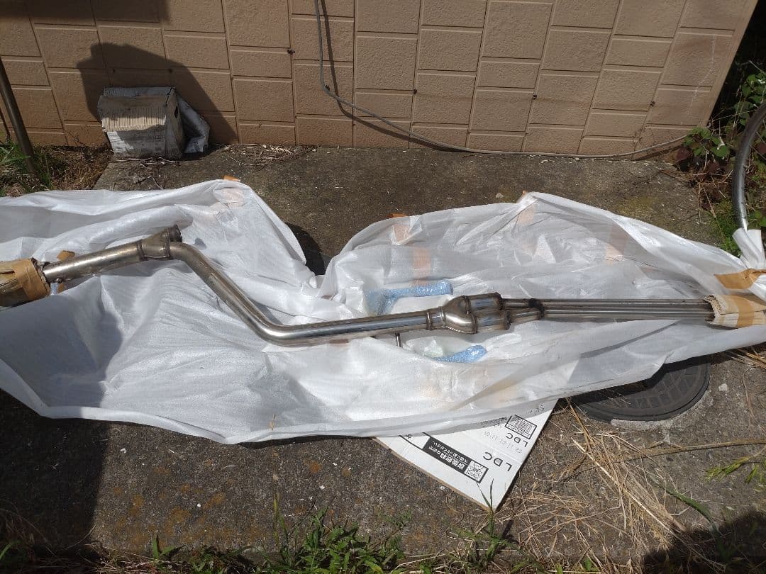 18クラウン　ストレート竹槍マフラー　スリーキャッツ改ワンオフ