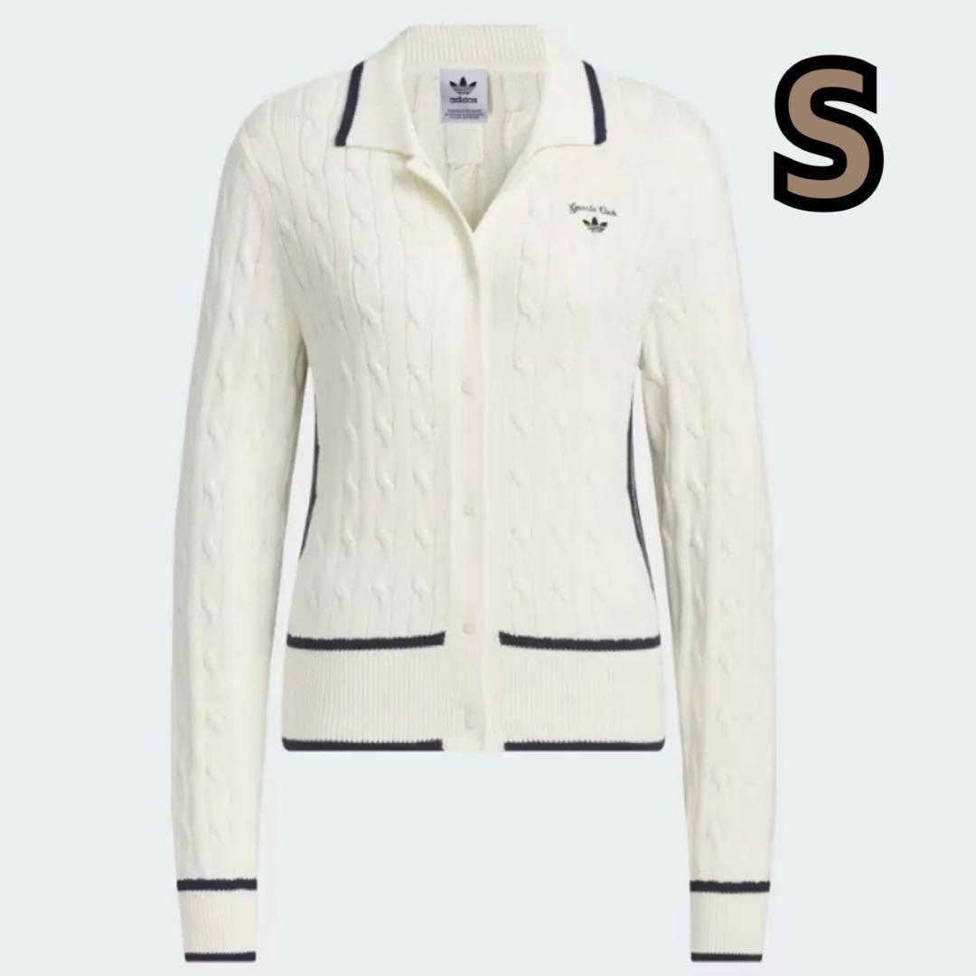 【新品 日本未発売】adidas レトロ ニット カーディガン