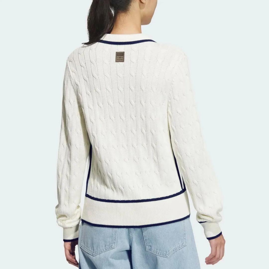 【新品 日本未発売】adidas レトロ ニット カーディガン