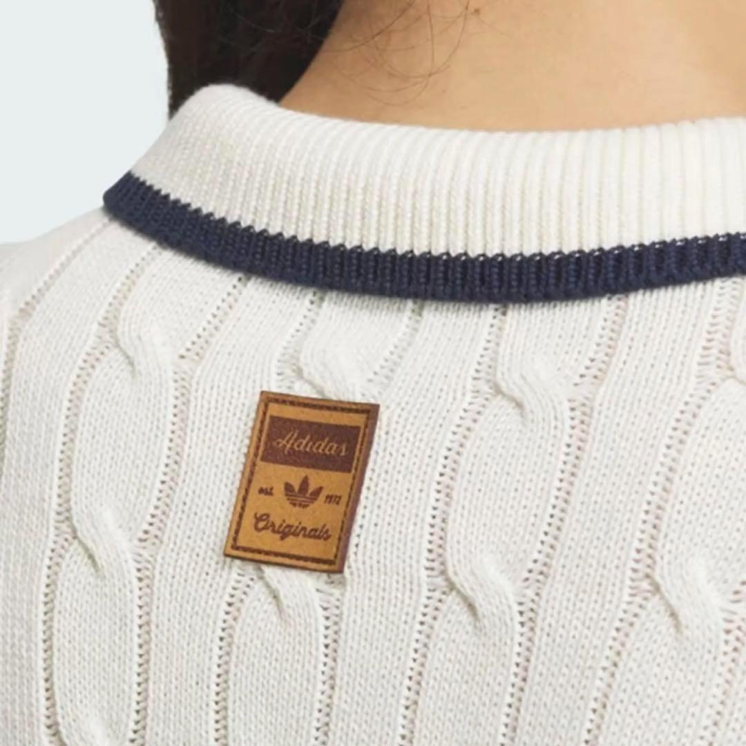 【新品 日本未発売】adidas レトロ ニット カーディガン