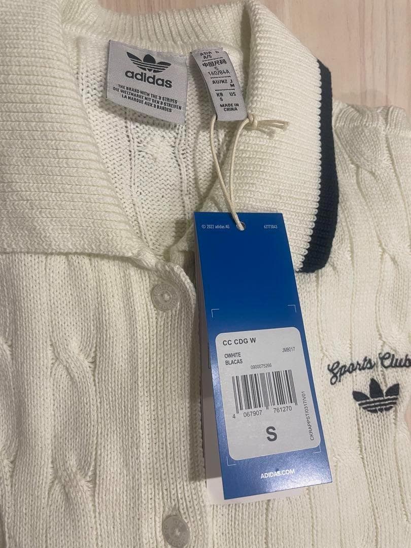 【新品 日本未発売】adidas レトロ ニット カーディガン