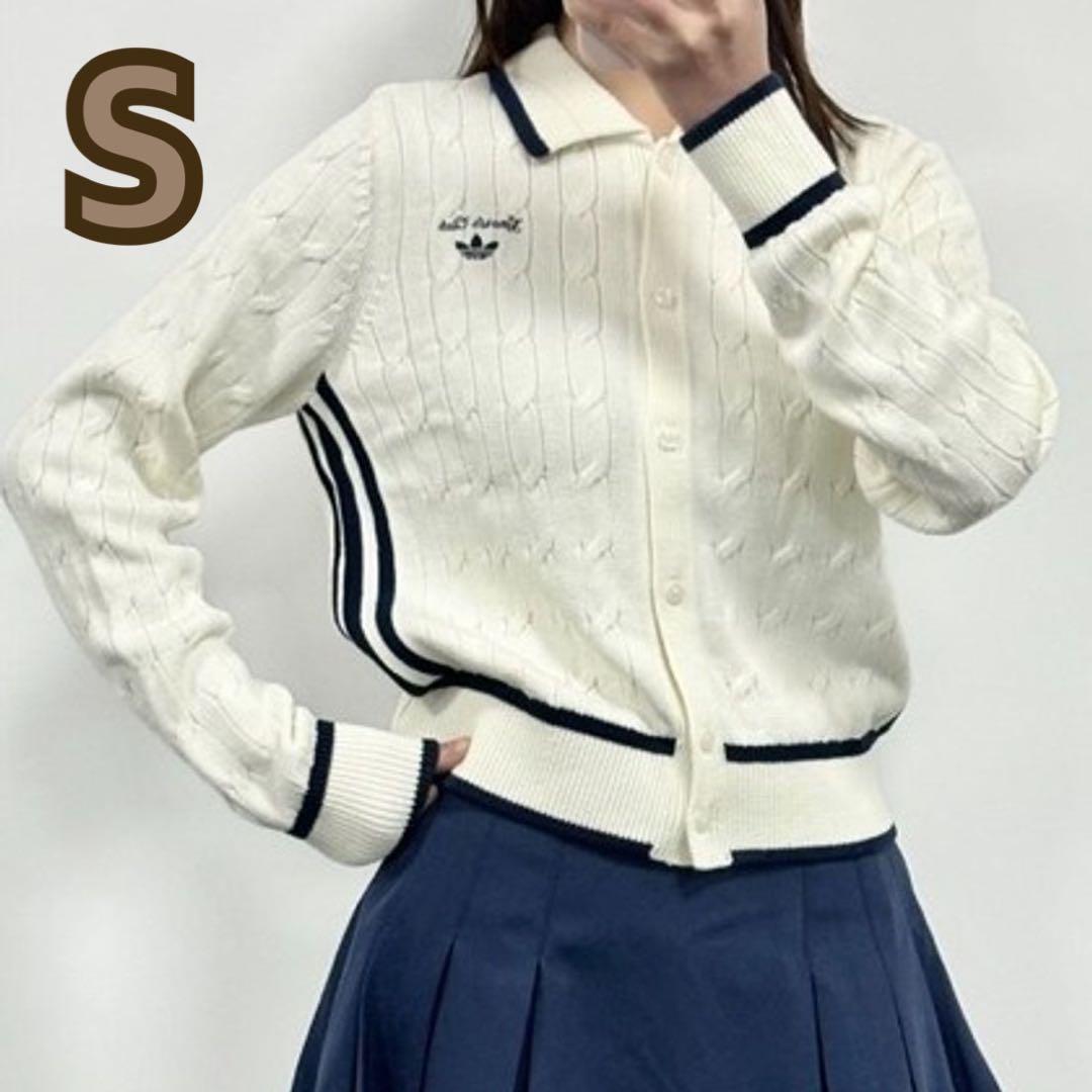 【新品 日本未発売】adidas レトロ ニット カーディガン