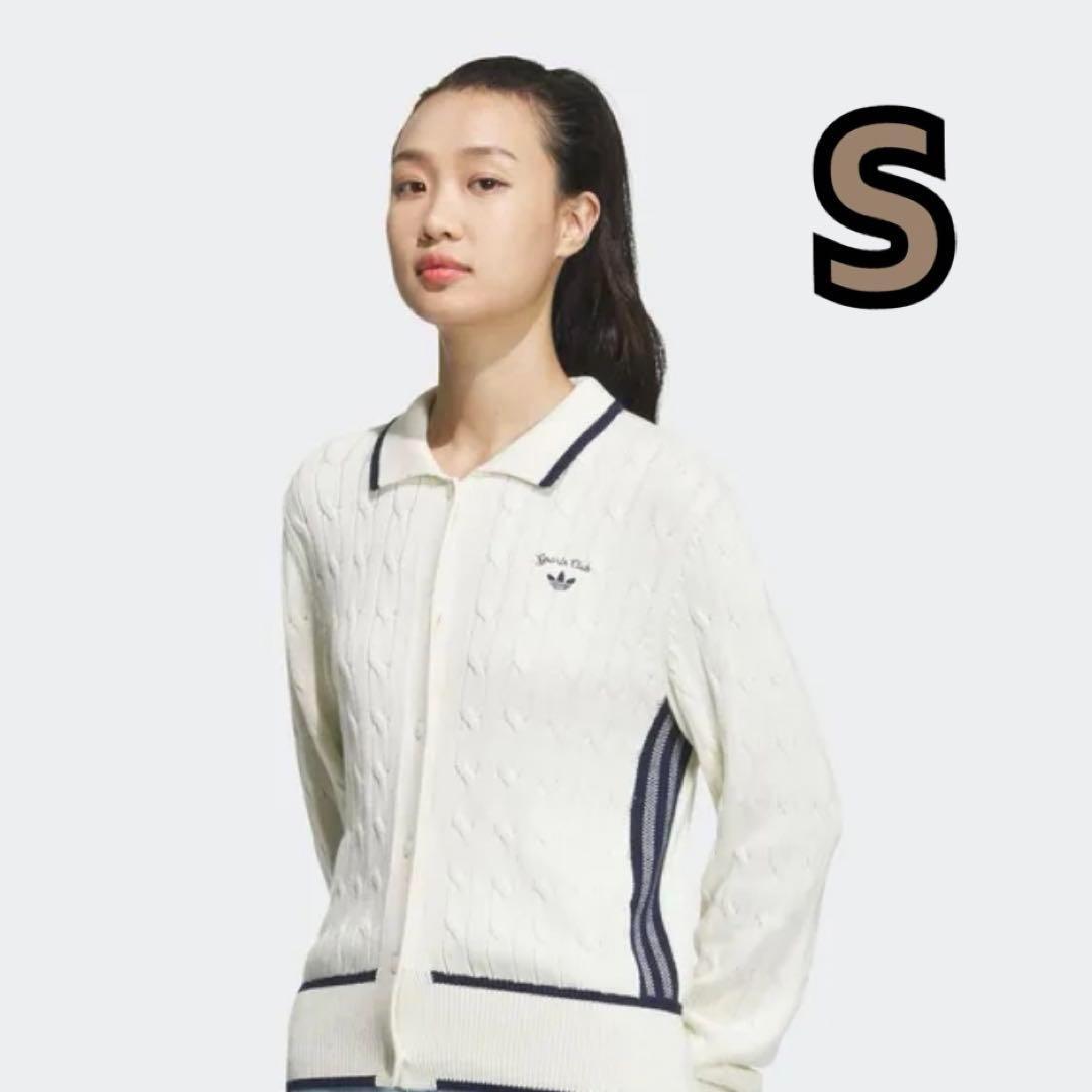 【新品 日本未発売】adidas レトロ ニット カーディガン