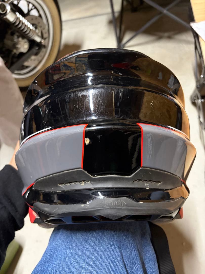 SHOEI フルフェイスヘルメット Lサイズ グレー/レッド