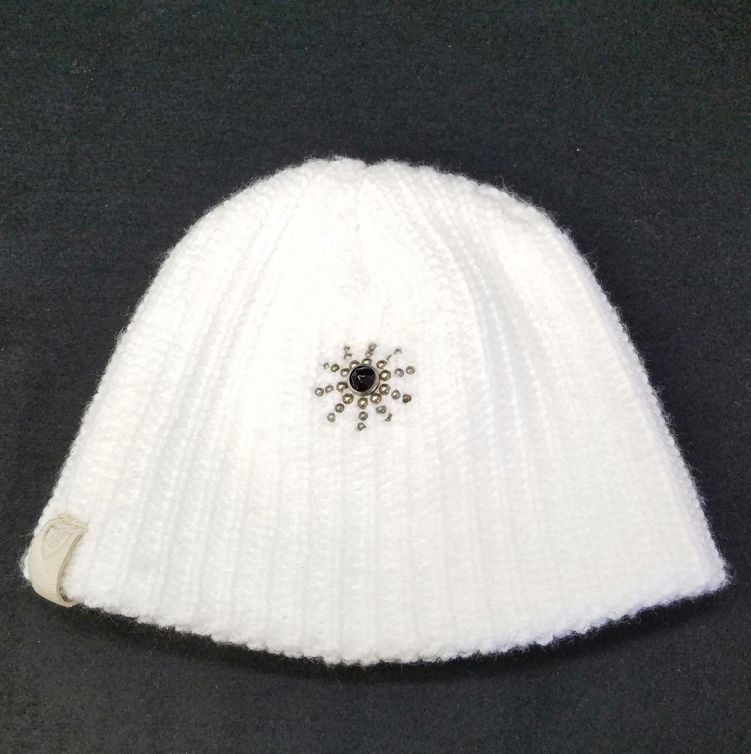 激レア品 HTC エイチティーシー ビーニー ニット帽 ホワイト 白