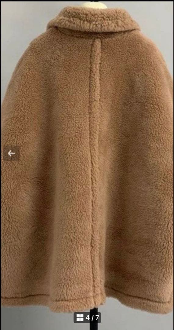 テディ風ケープコート