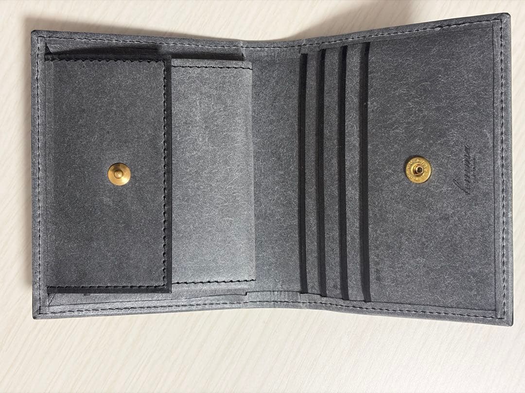 [ろん]コンパクト財布、レンマ、マリスコ、ブラック