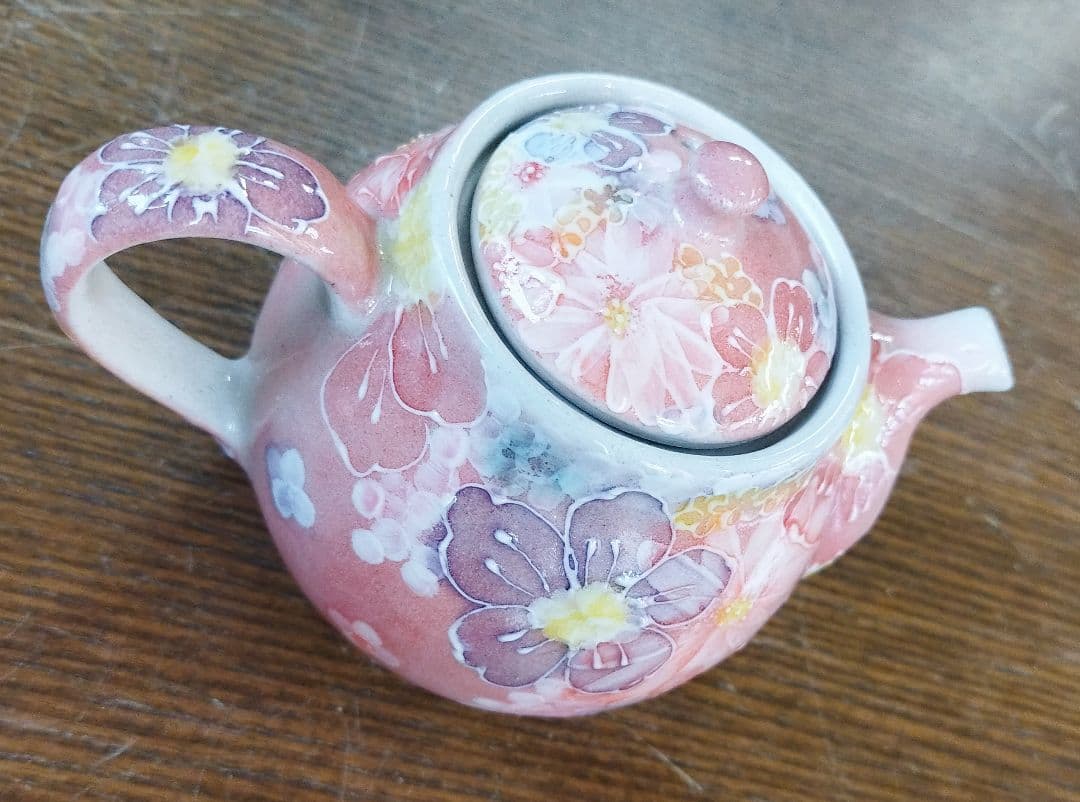 【新品・未使用】工房ゆずりは　紅彩花間取　プチポット　記念品　プレゼント