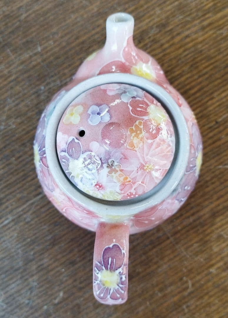 【新品・未使用】工房ゆずりは　紅彩花間取　プチポット　記念品　プレゼント