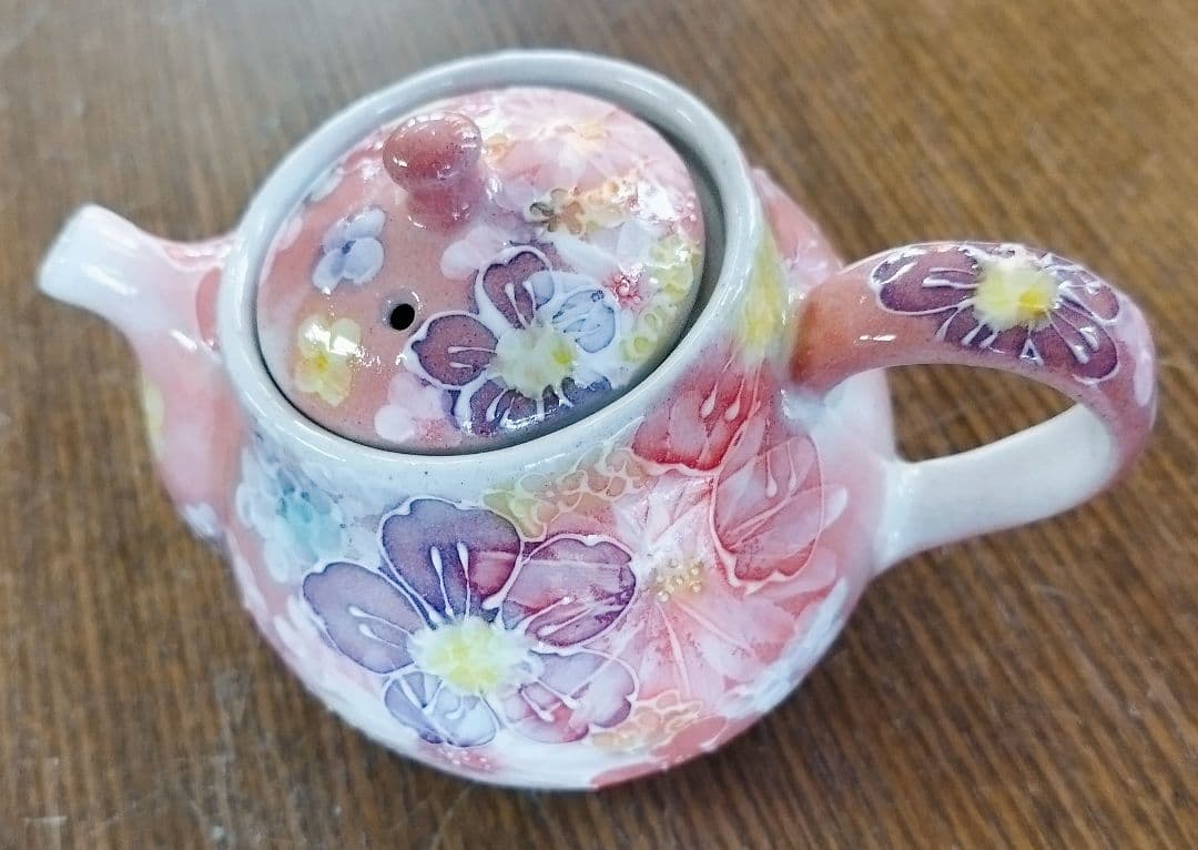 【新品・未使用】工房ゆずりは　紅彩花間取　プチポット　記念品　プレゼント