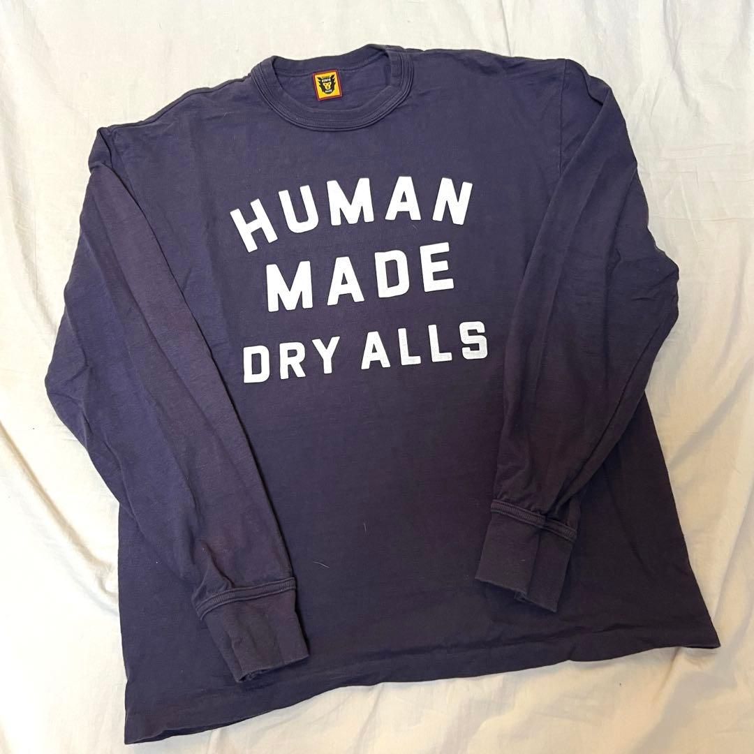 humanmade ロンT 紺 Lサイズ